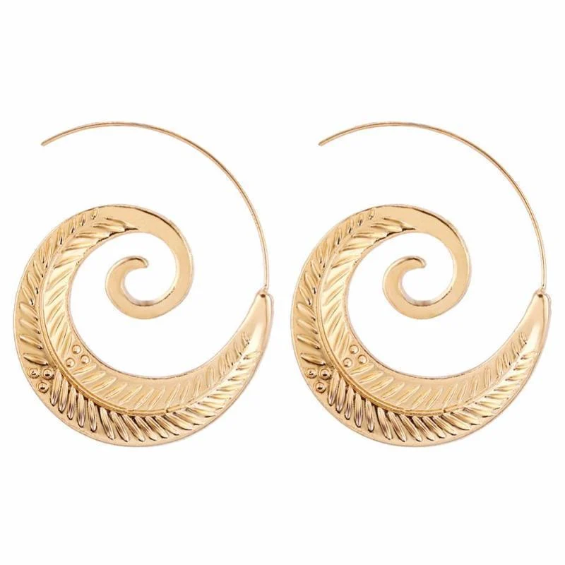 Tranquility Spiral Earrings (2 Colors) - Glova