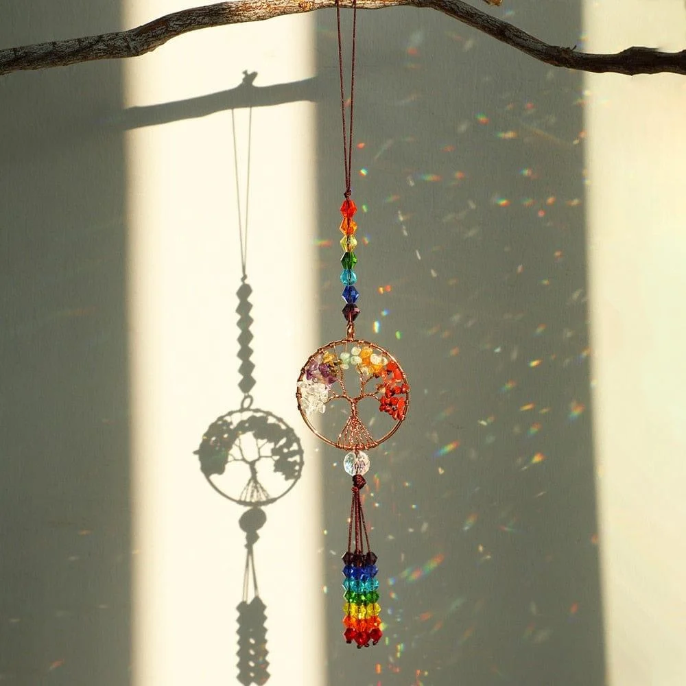 Tree of Life Crystal Suncatcher - Glova