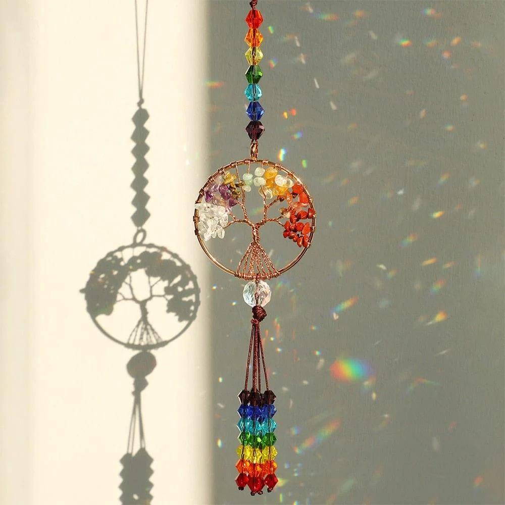 Tree of Life Crystal Suncatcher - Glova