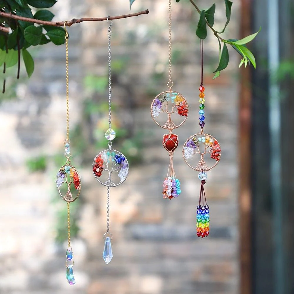 Tree of Life Crystal Suncatcher - Glova