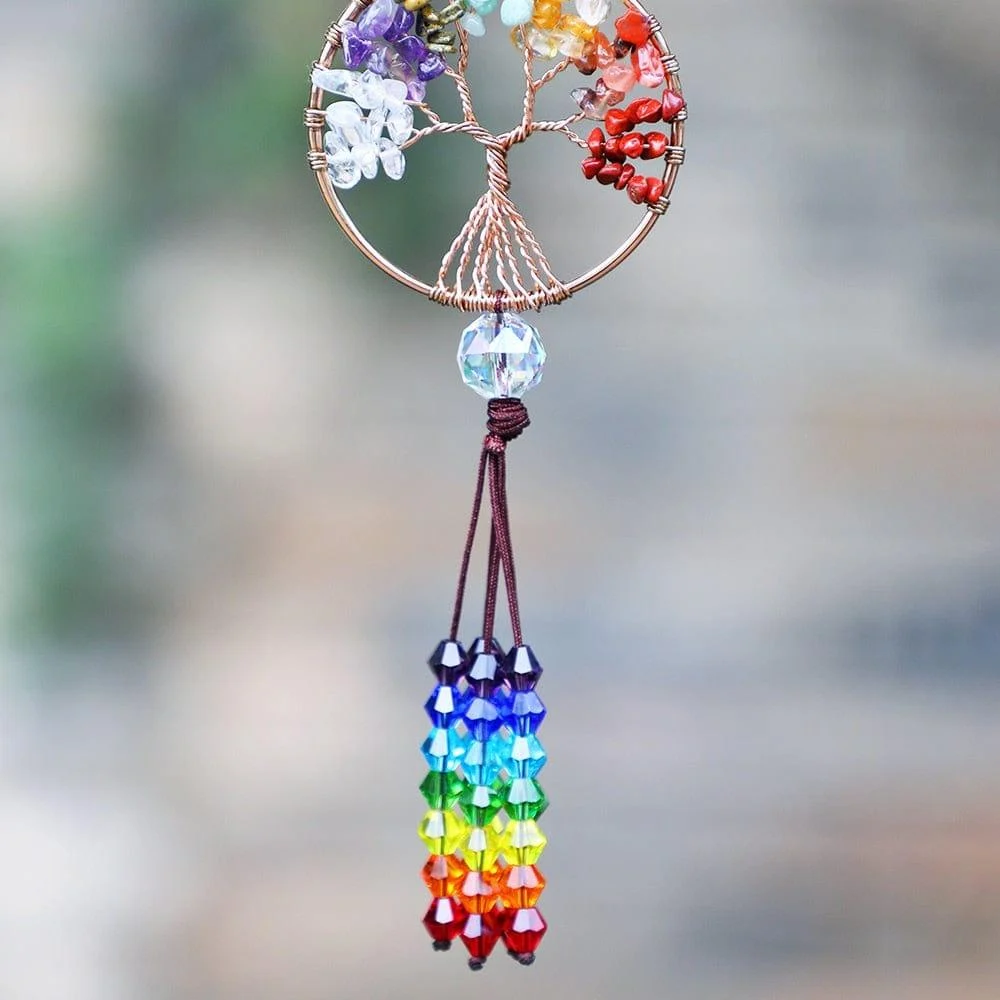 Tree of Life Crystal Suncatcher - Glova