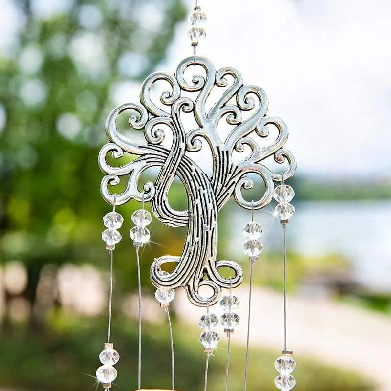 Tree Of Life Hanging Crystal Suncatcher - Glova