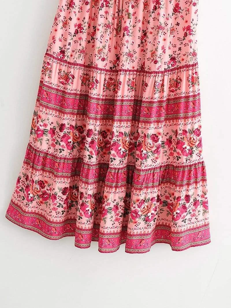 Triana Maxi Skirt in Pink - Glova