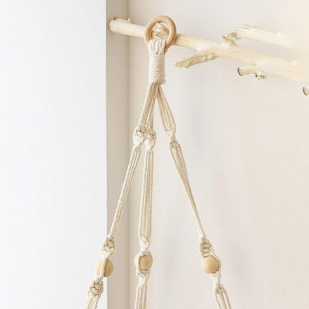 Triangle Macrame Wall Shelf - Glova