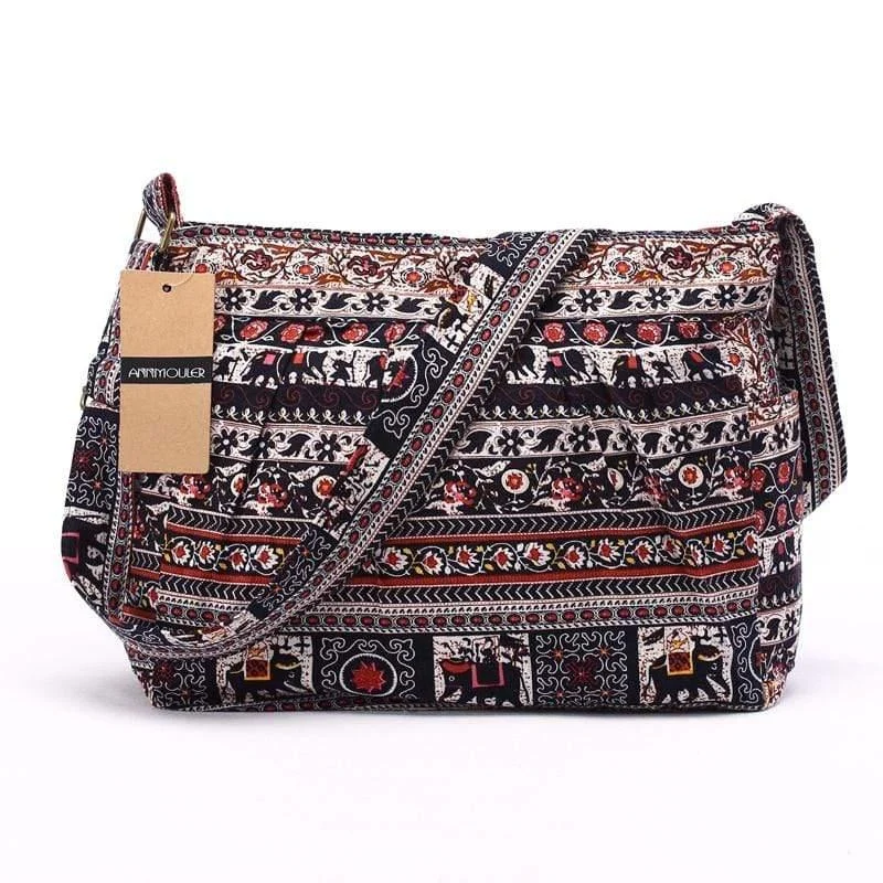 Tribal Elephant Crossbody Bag - Glova