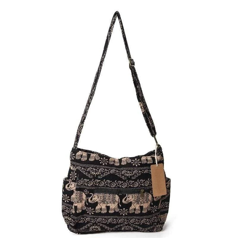 Tribal Elephant Crossbody Bag - Glova