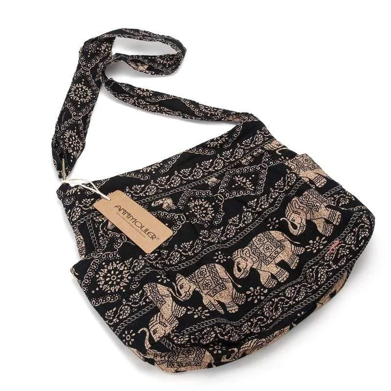 Tribal Elephant Crossbody Bag - Glova