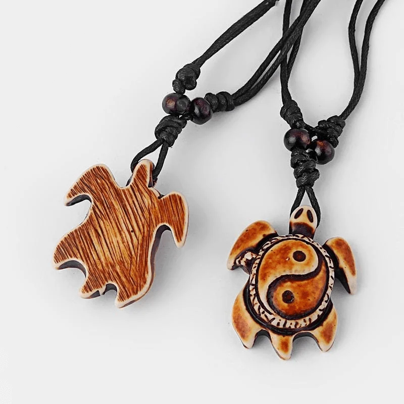 Tribal Turtle Necklace Set Of 8 - Glova