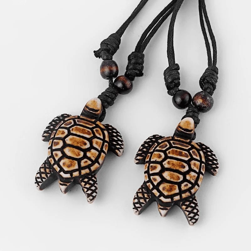 Tribal Turtle Necklace Set Of 8 - Glova