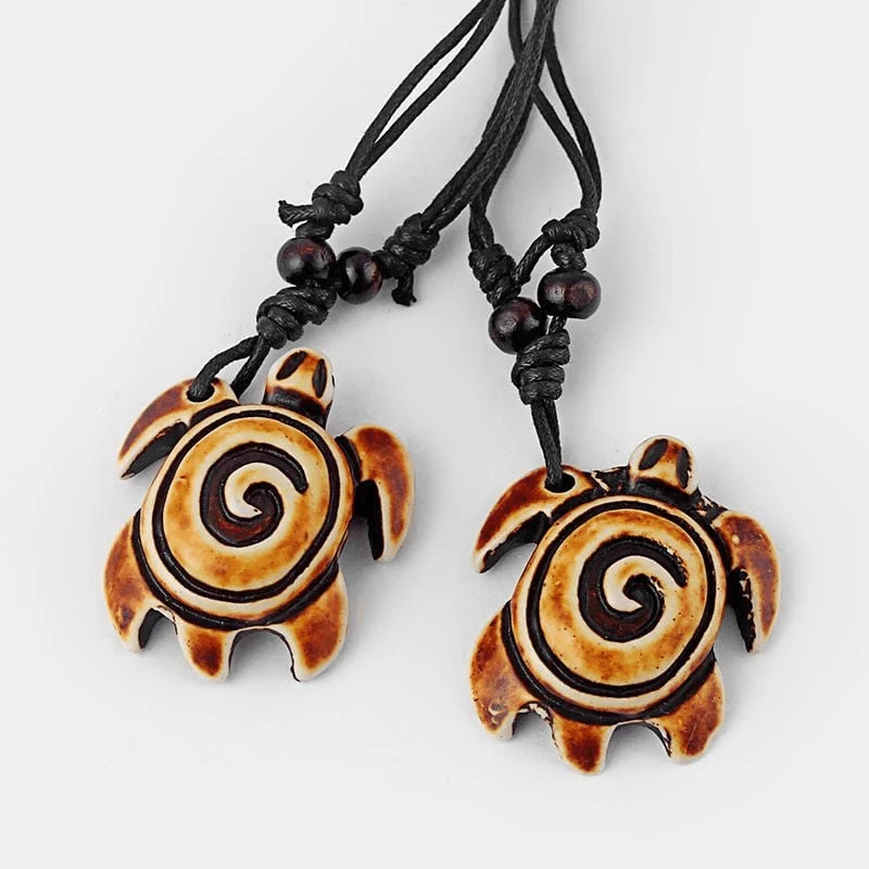 Tribal Turtle Necklace Set Of 8 - Glova