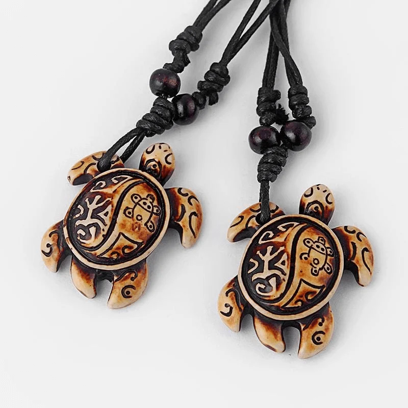 Tribal Turtle Necklace Set Of 8 - Glova