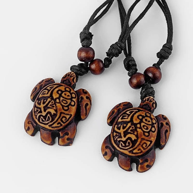 Tribal Turtle Necklace Set Of 8 - Glova