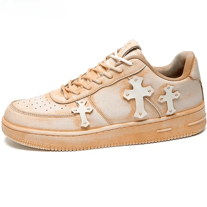 Trinity Cross Vintage Distressed Look UNSEX Sneakers - Glova