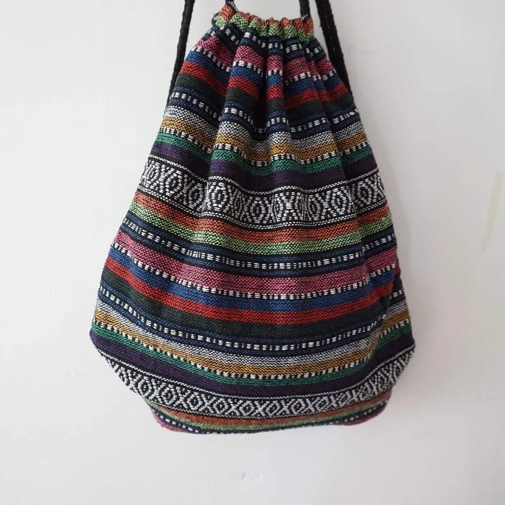 Trippy Hippie Drawstring Backpack - Glova