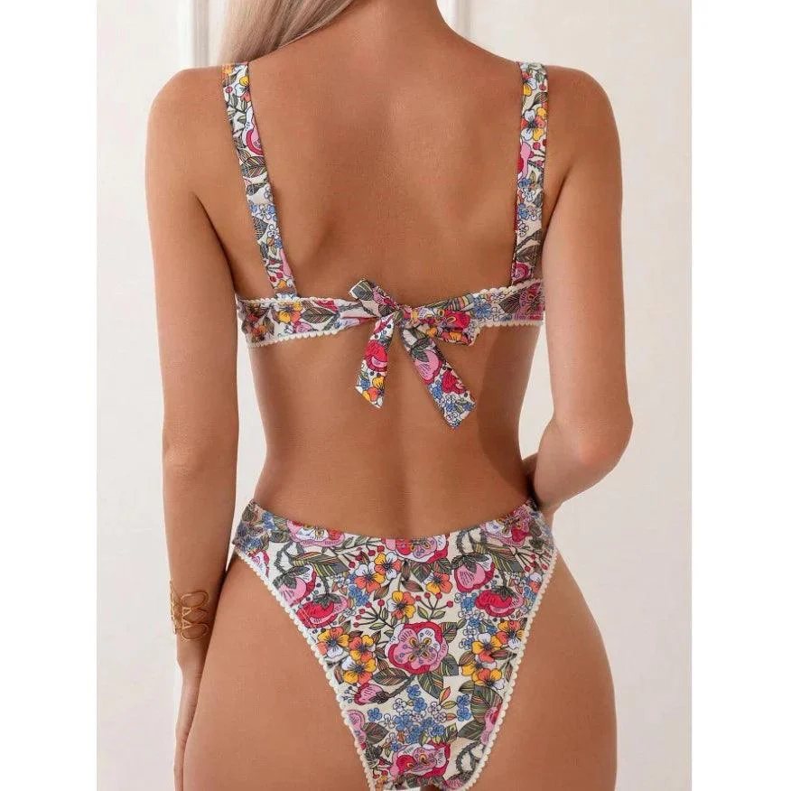 Tropical Paradise High Waist Swimsuit - Glova