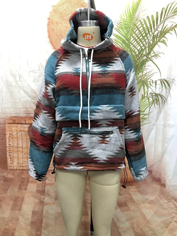 Troy Aztec Print Hoodie - Glova