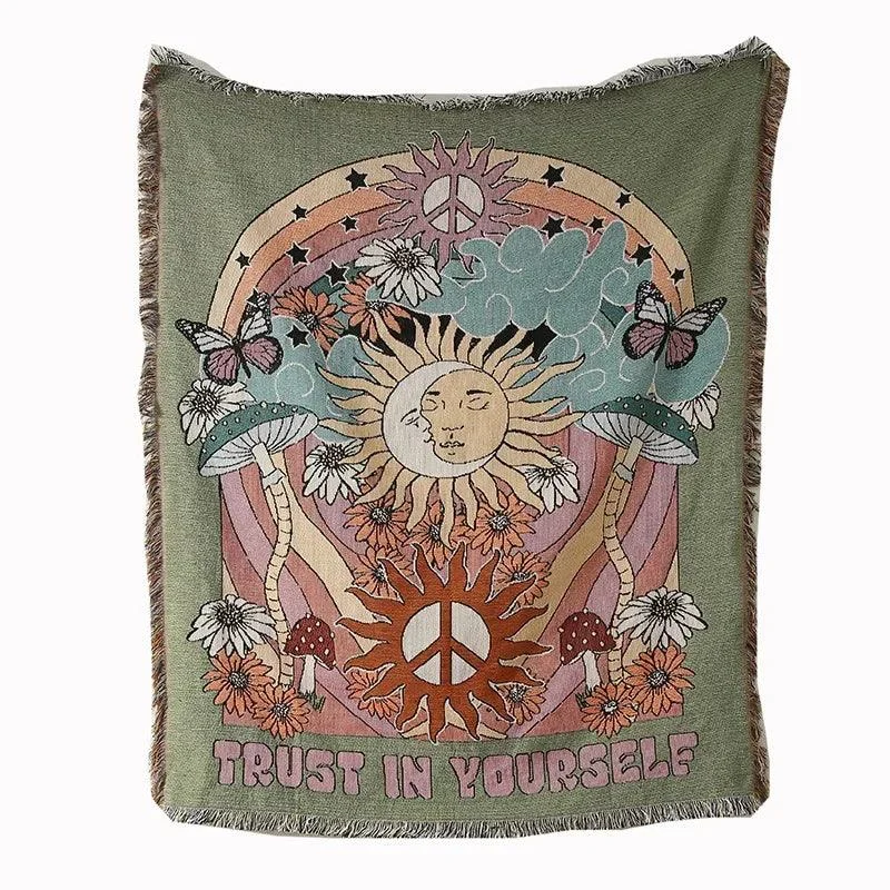 Trust In Yourself Throw Blanket - Glova