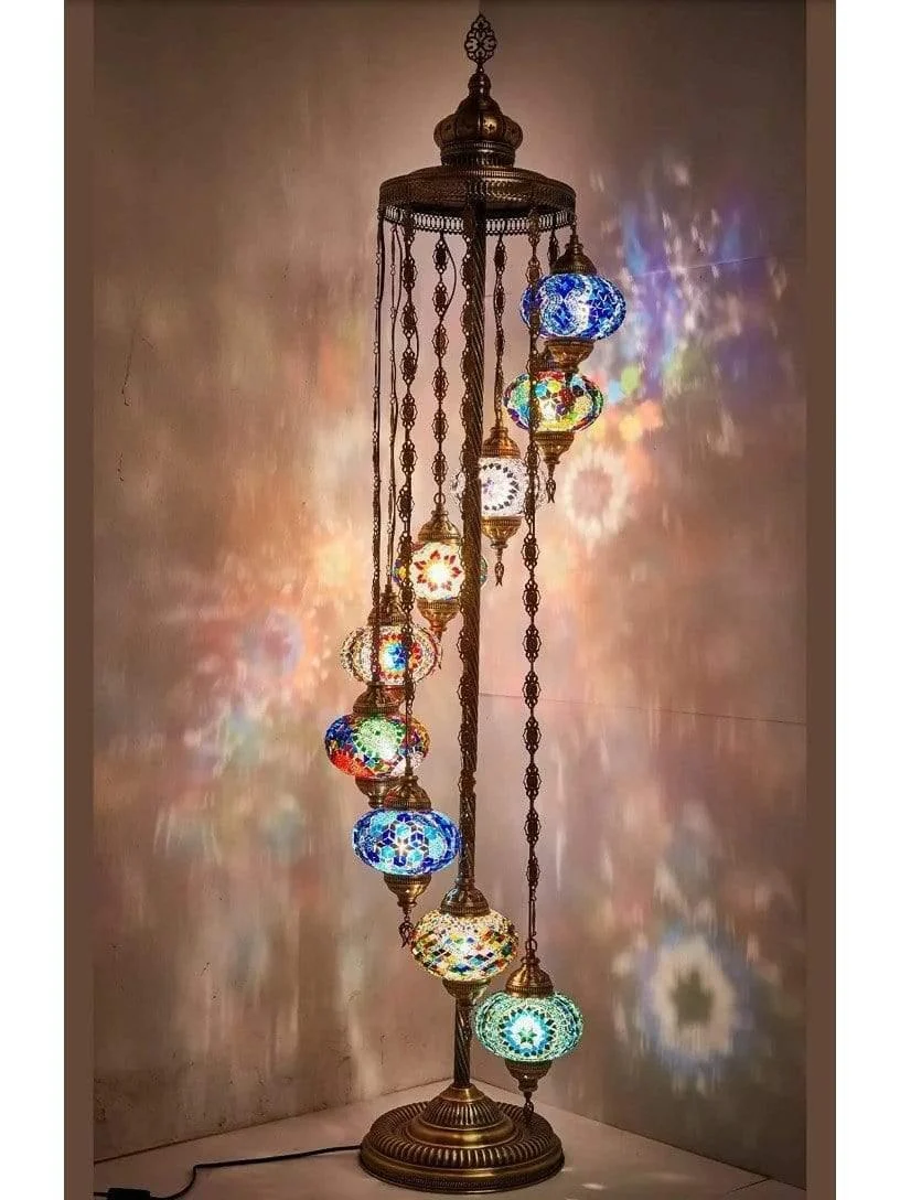 Turkish Mosaic Floor Lamp - Glova