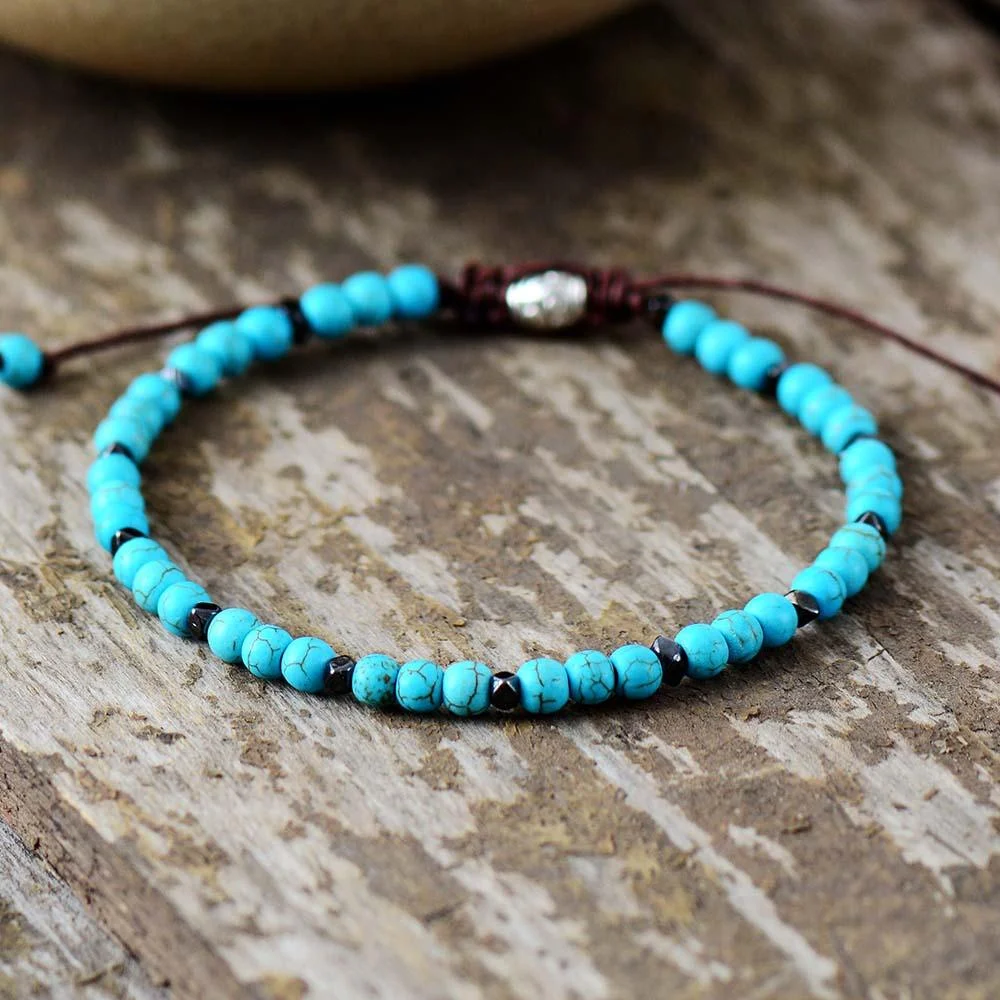 Turquoise Beaded Boho Bracelet - Glova