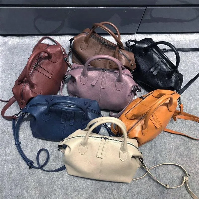 Ulla Genuine Leather Boston Bowling Bags - 7 Colors - Glova