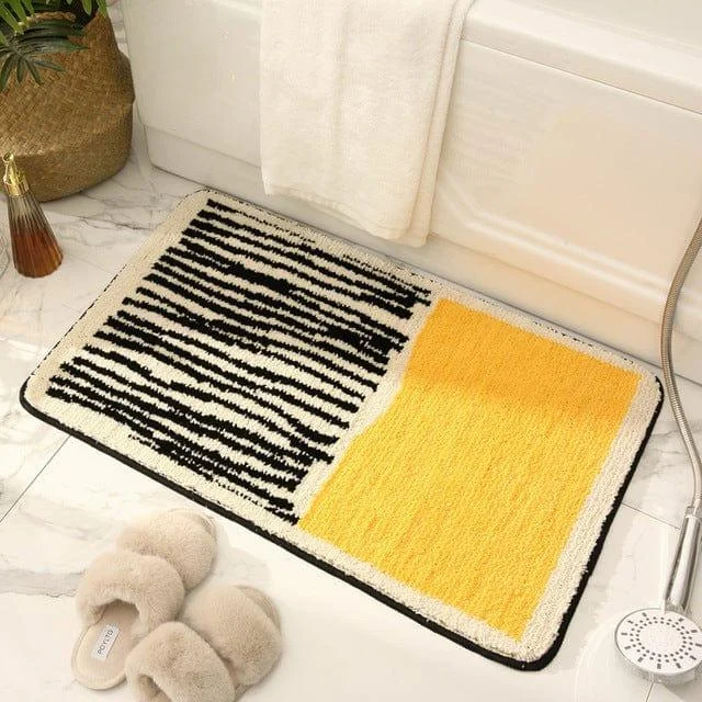 Ultra Soft Striped Bath Mat - Glova