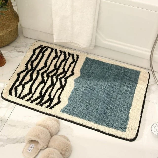 Ultra Soft Striped Bath Mat - Glova