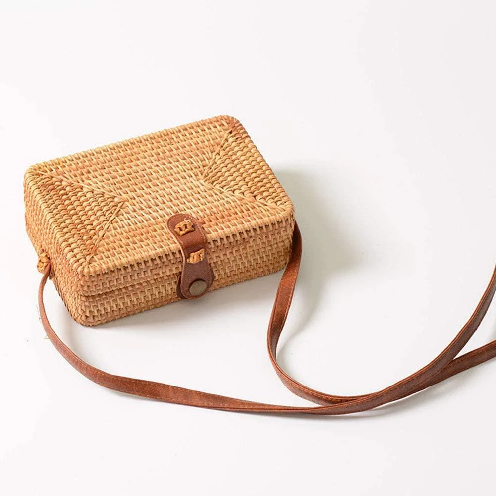 Uluwatu Crossbody Rattan Bag - Glova