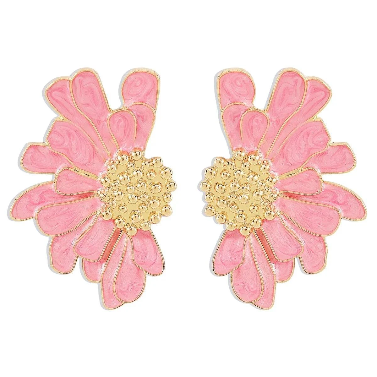 Veera Enamel Flower Earrings - Glova