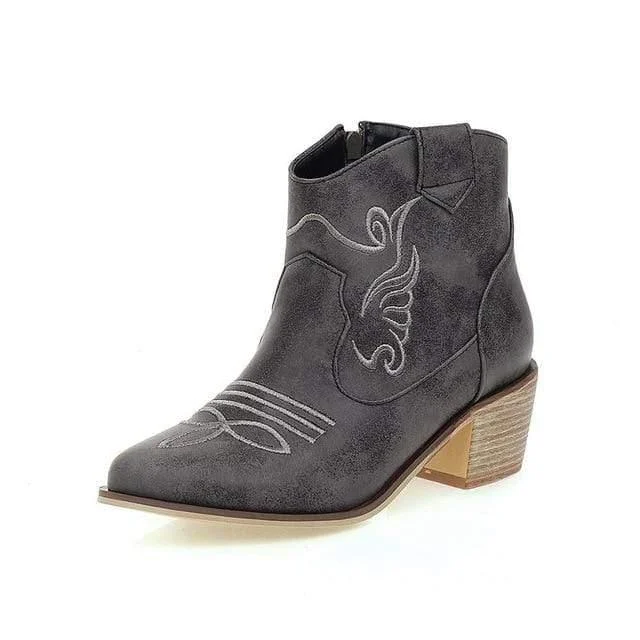 Vegan Leather Ankle Boots - Glova