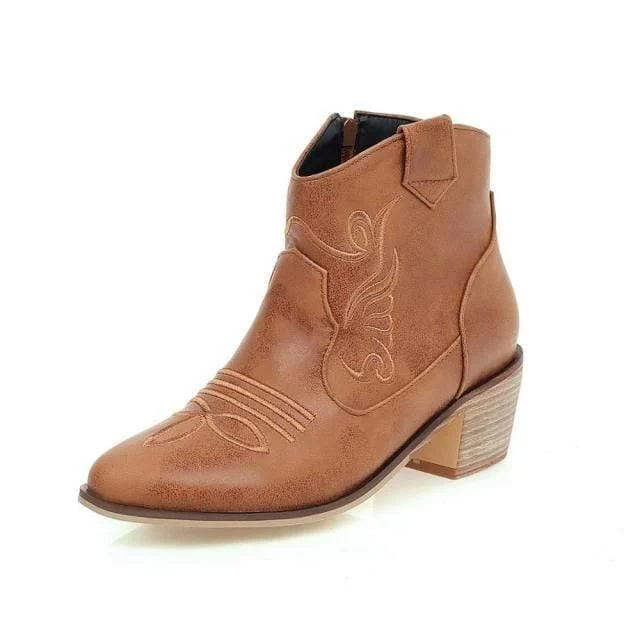 Vegan Leather Ankle Boots - Glova