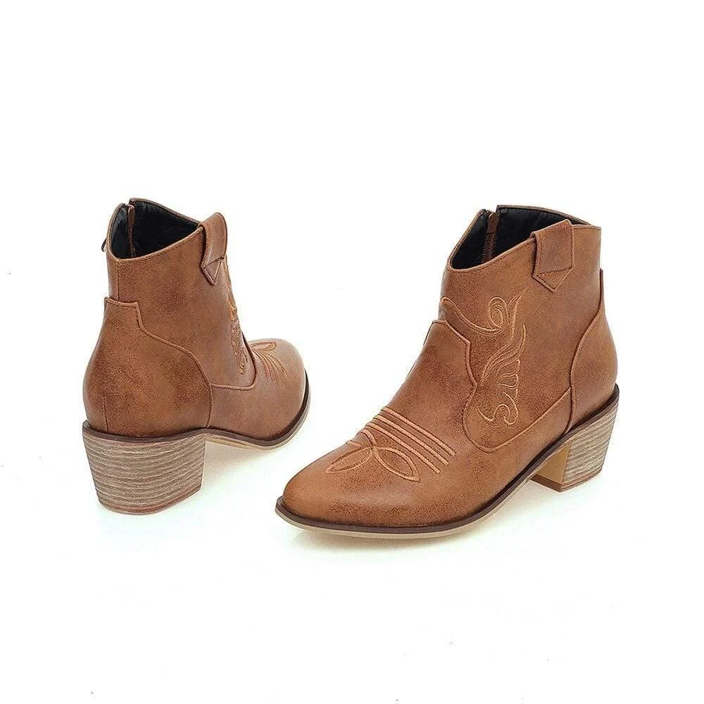 Vegan Leather Ankle Boots - Glova