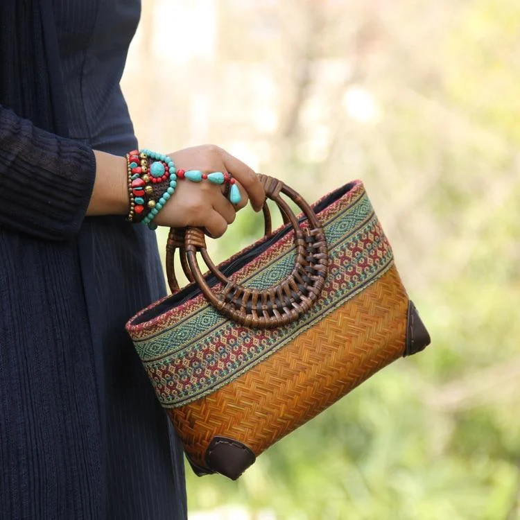 Vintage Bamboo Handbag - Glova