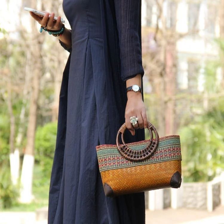 Vintage Bamboo Handbag - Glova