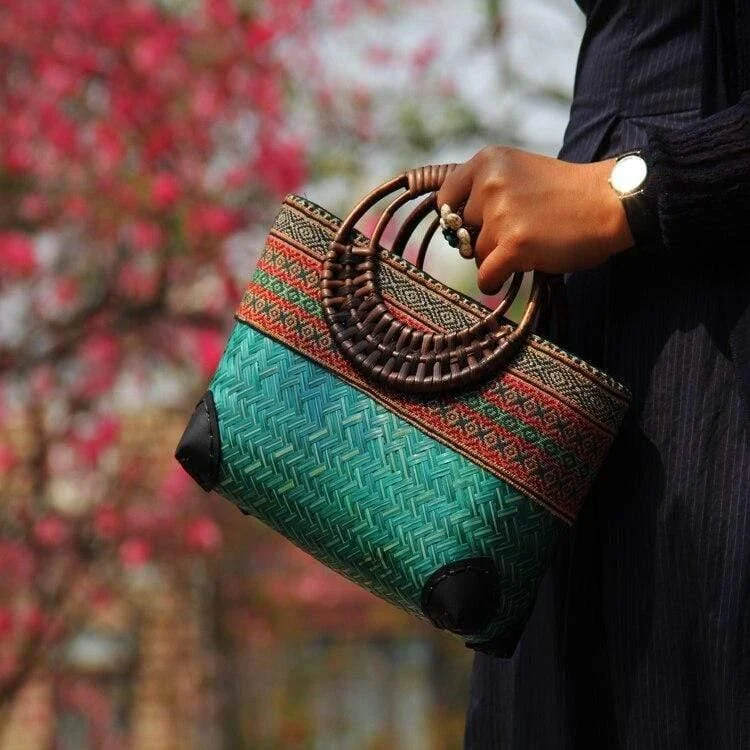 Vintage Bamboo Handbag - Glova