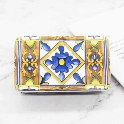 Vintage Geometric Design Organizer Box - Glova