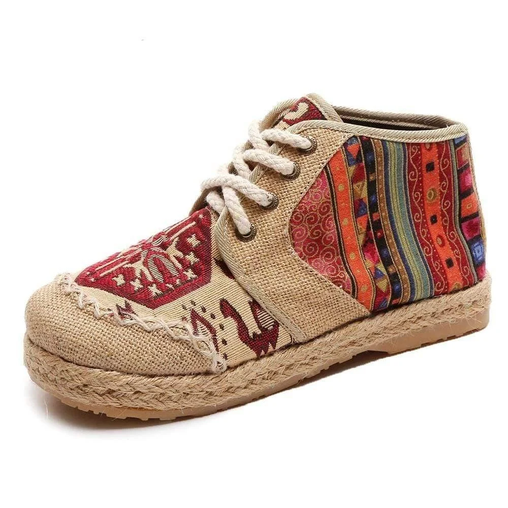 Vintage Hemp Ankle Shoes - Glova