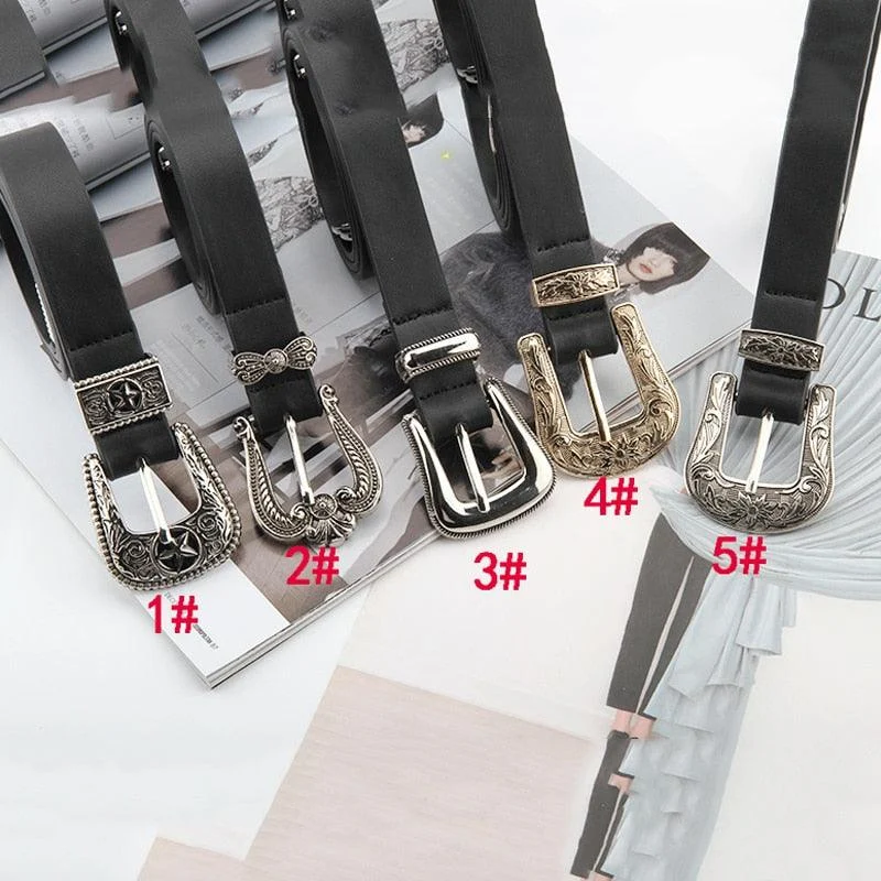 Vintage Western Buckle Belts - 5 Styles - Glova