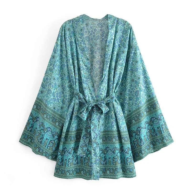 Vittoria Kimono in Green - Glova