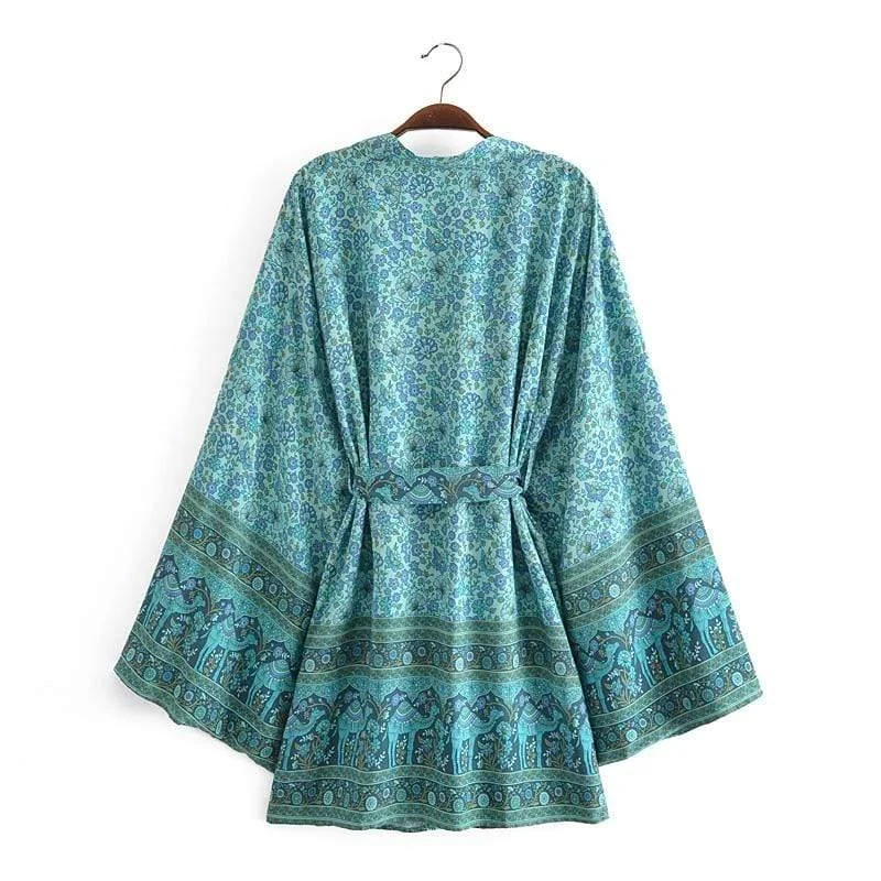 Vittoria Kimono in Green - Glova