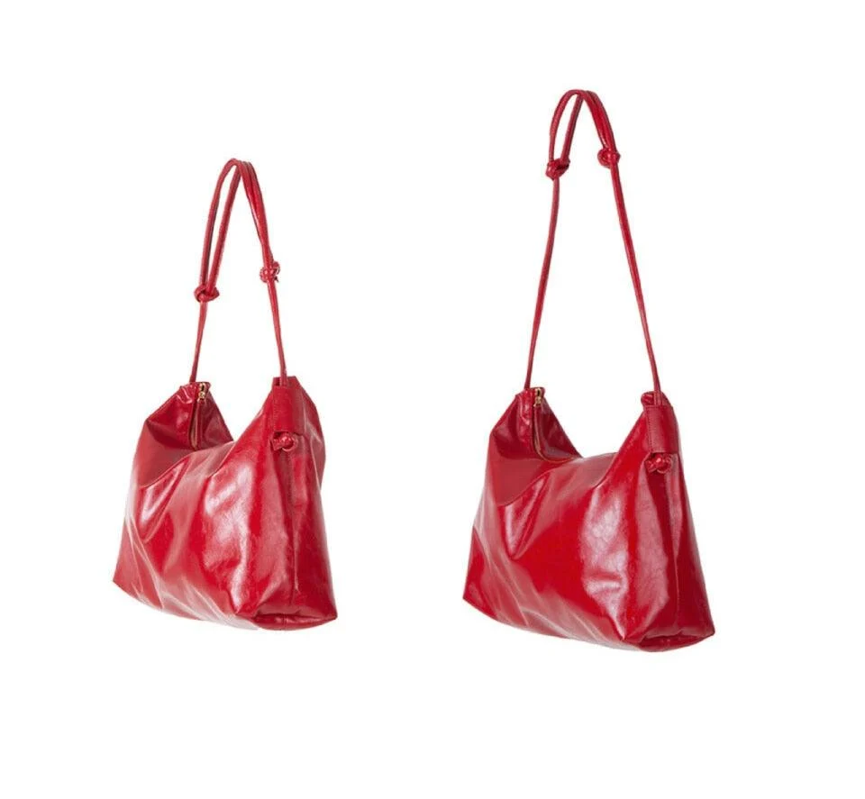 Vivica Patent Leather Look Shoulder Bags - 3 Colors - Glova