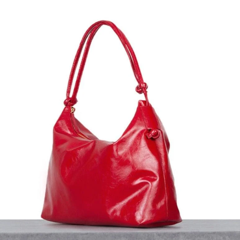 Vivica Patent Leather Look Shoulder Bags - 3 Colors - Glova