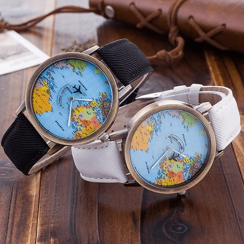 Wanderlust Map Wrist Watch - Glova