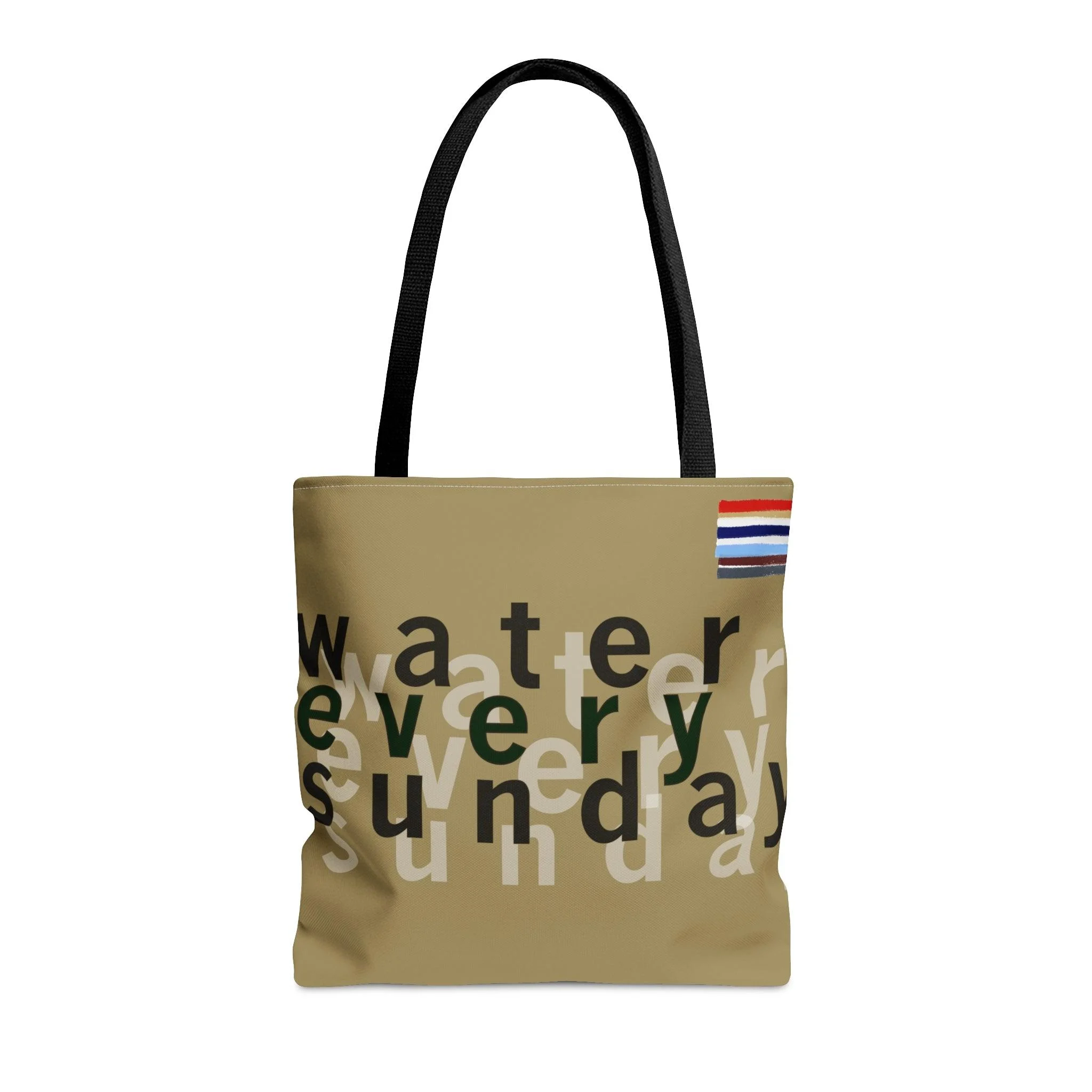 WATEREVERYSUNDAY Basic Logo Everyday Tote - Khaki Trench Coat - Glova