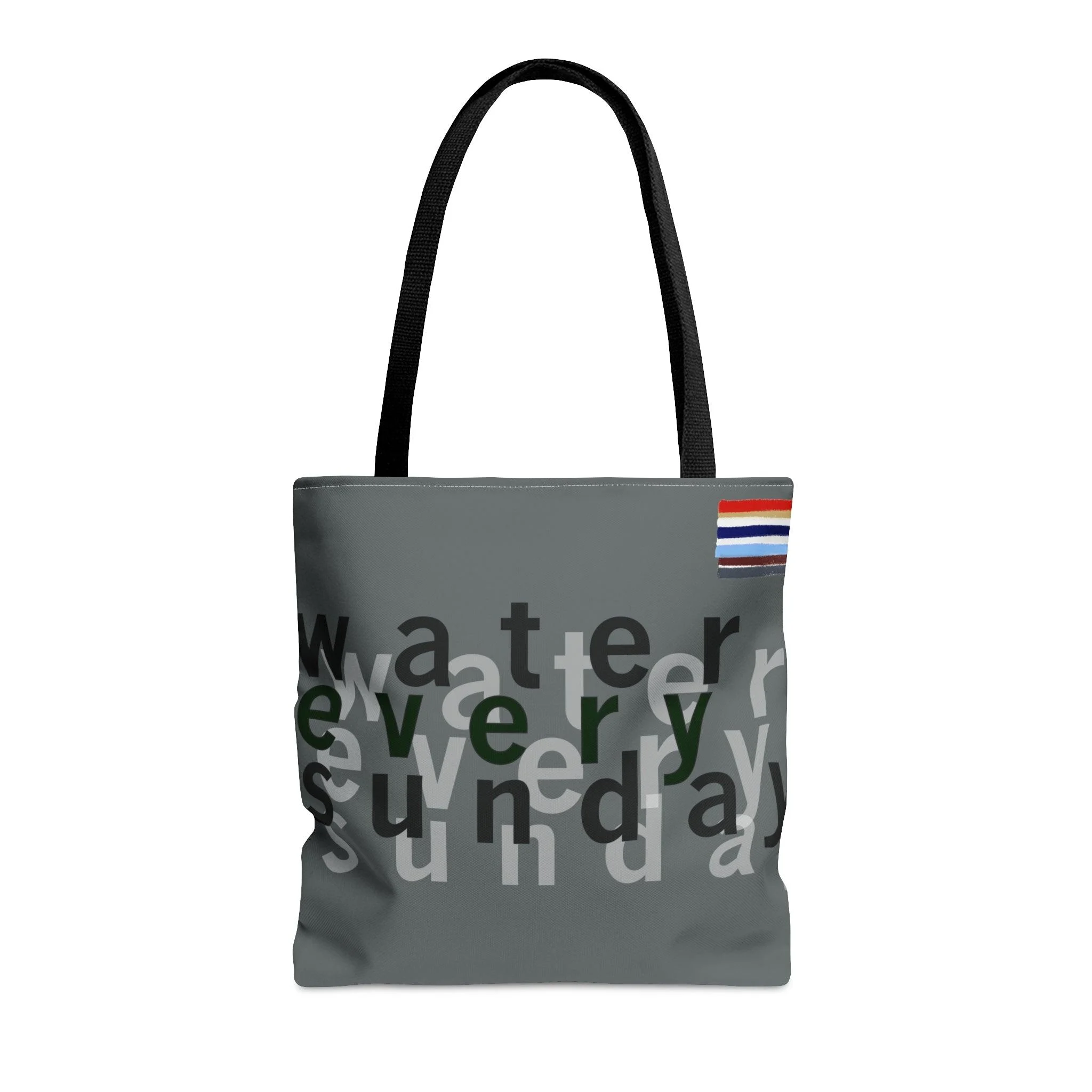 WATEREVERYSUNDAY Basic Logo Everyday Tote - Preppy Grey - Glova