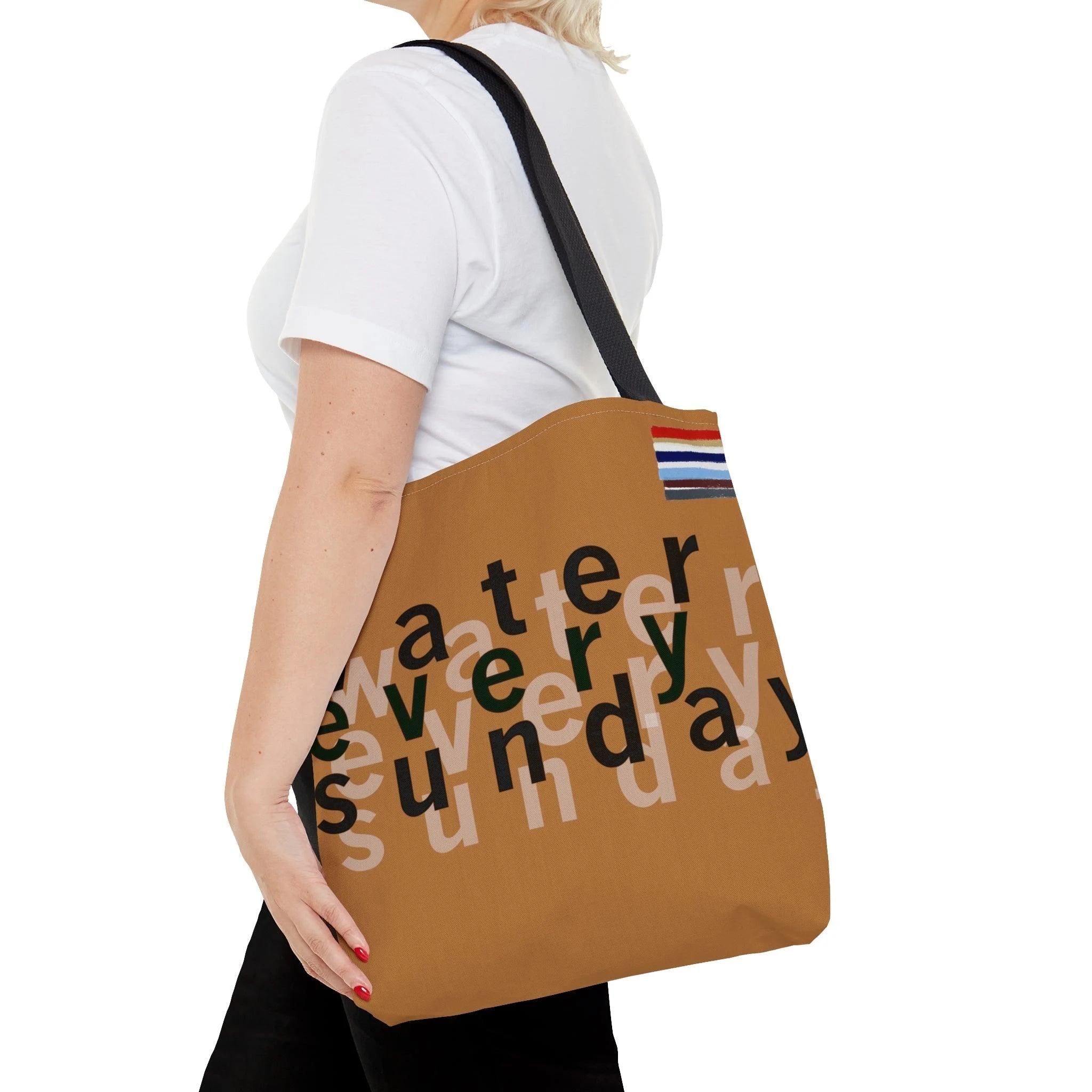 WATEREVERYSUNDAY Basic Logo Everyday Tote - Salted Caramel - Glova