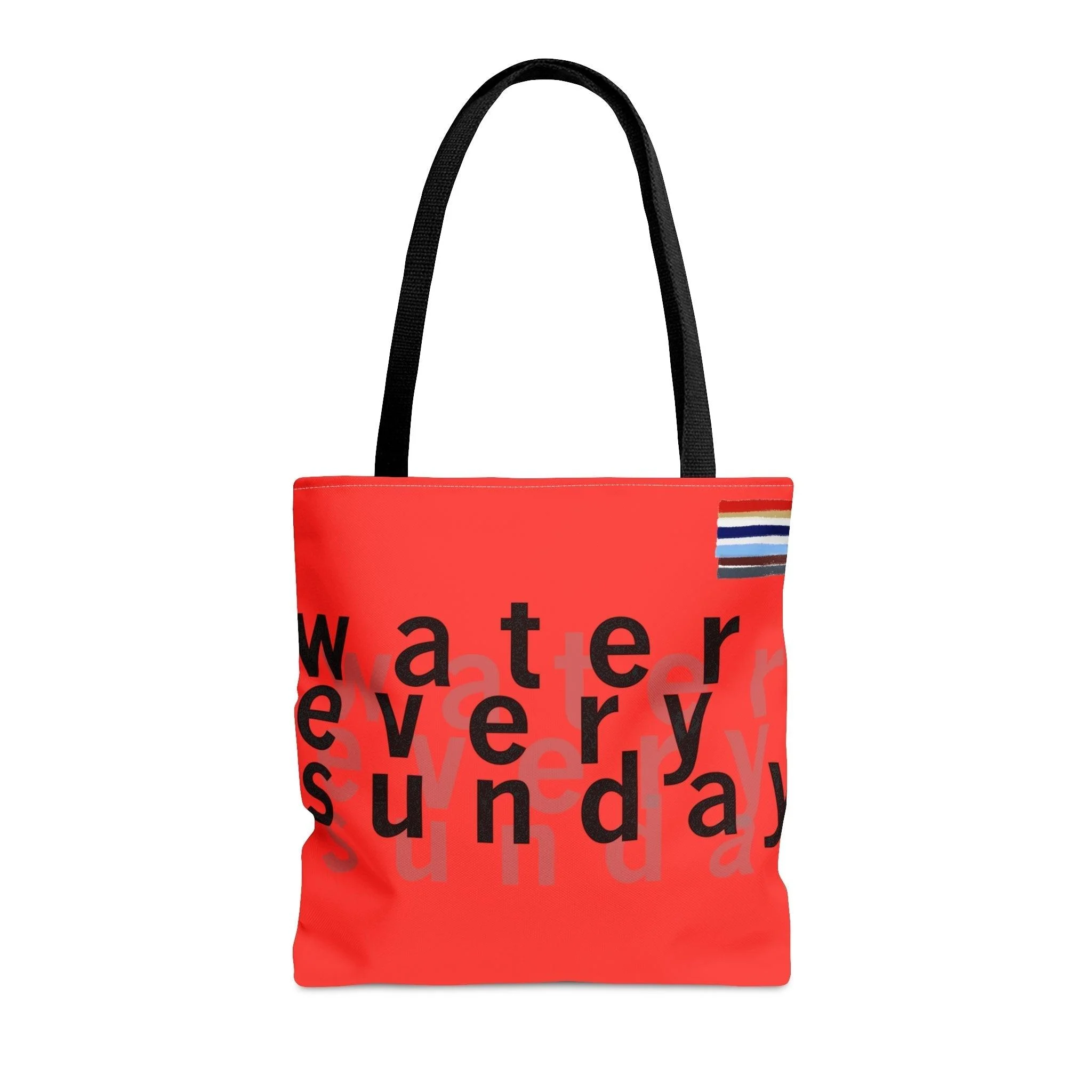 WATEREVERYSUNDAY Basic Logo Everyday Tote - Tomato Red - Glova