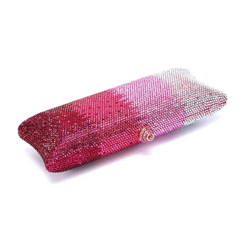 Wella Ombre Stripe Sequin Long Evening Clutch - Glova