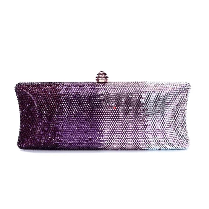 Wella Ombre Stripe Sequin Long Evening Clutch - Glova