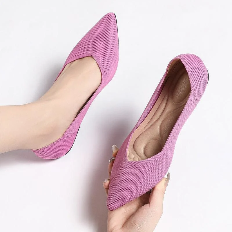 Wendy Solid Color Basic Flats - Glova