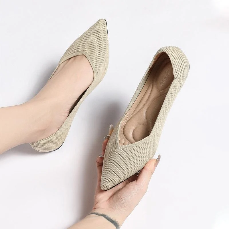 Wendy Solid Color Basic Flats - Glova